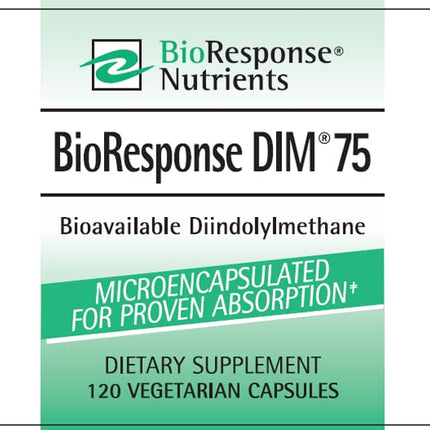 BioResponse DIM 75-75mg 120 Capsules | BR-DIM for Hormonal Balance