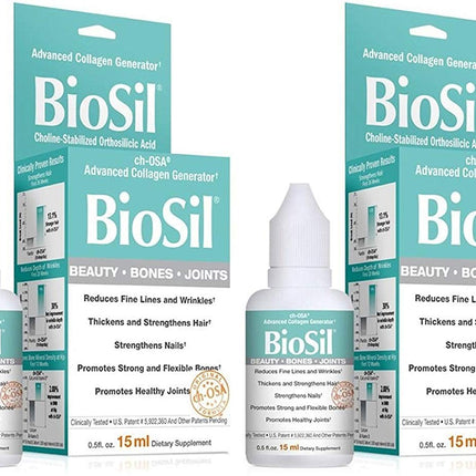 BioSil Beauty Bones & Joints Liquid 0.5 oz Pack of 4
