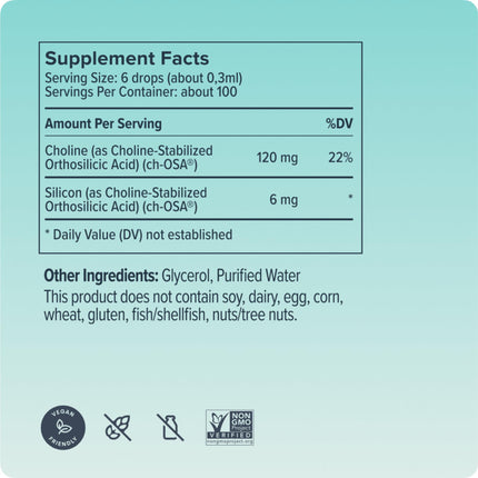 Biosil Collagen Generator Drops with ch-OSA – 1 fl oz – 60-Day Supply