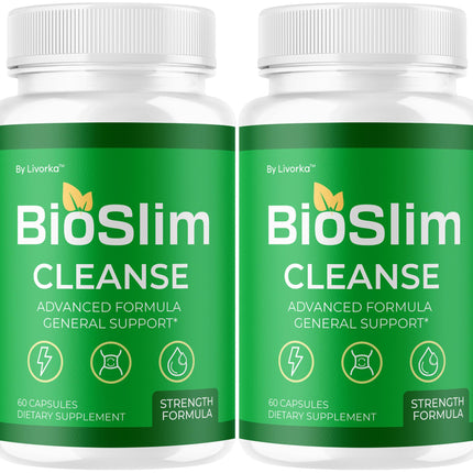 LIVORKA BioSlim Cleanse Capsules (2 Pack) Digestive Support & Wellness