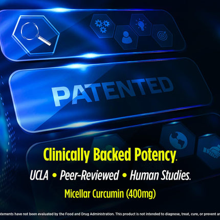 Biotest Micellar Curcumin – 95x Absorption, UCLA-Invented & Patented, 60 Capsules