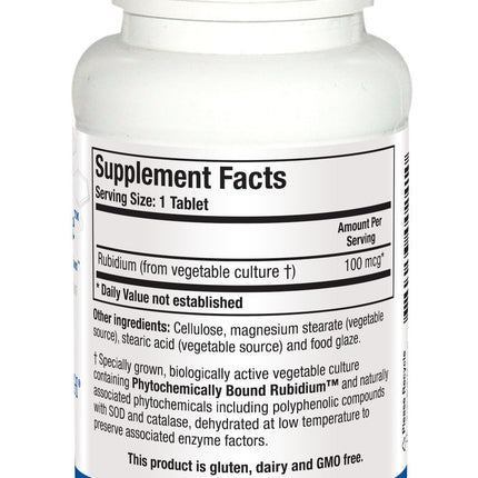 Biotics Rb Zyme Rubidium Source – Whole Food Mineral for Gland Health