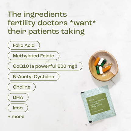 bird&be The Power Prenatal for Females with CoQ10 Boost | Preconception & Prenatal Multivitamin