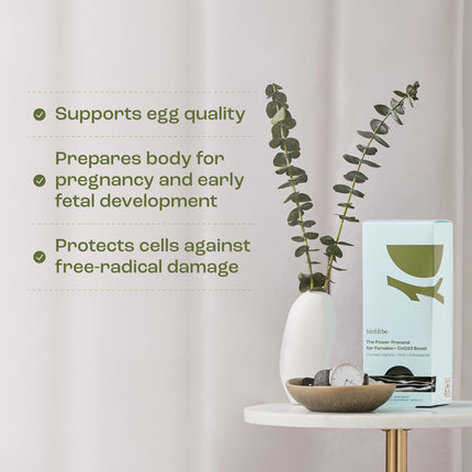 bird&be The Power Prenatal for Females with CoQ10 Boost | Preconception & Prenatal Multivitamin
