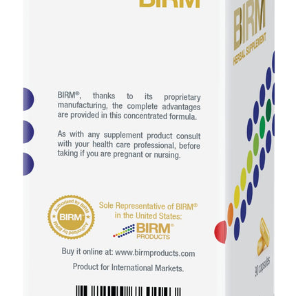 BIRM Preventive Herbal Supplement - Natural Extract Support for a Healthy Immune System - Made in Ecuador, 90 Capsule Bottle (40MG)