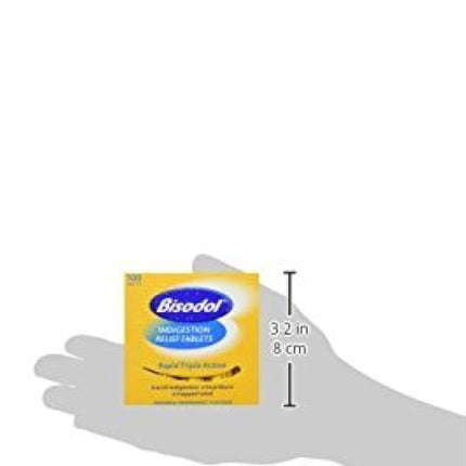 Bisodol Indigestion Relief Tablets X 100 – Rapid Triple Action