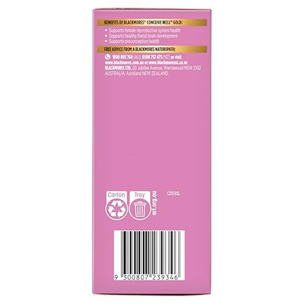 Blackmores Conceive Well Gold – 28 Tablets + 28 Capsules | Prenatal Vitamins