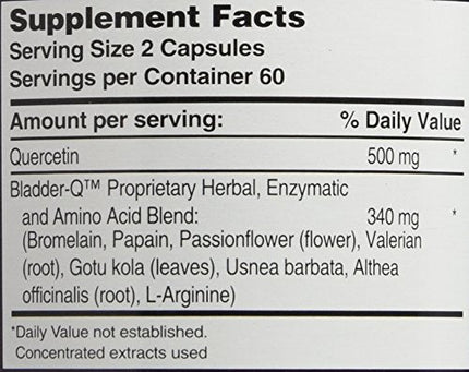Bladder-Q 400 mg | 120 Capsules – All-Natural Bladder Support