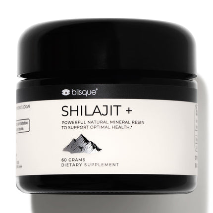 Blisque Shilajit Resin – Pure Himalayan Golden Grade A, Fulvic Acid & 85+ Minerals | 60 g