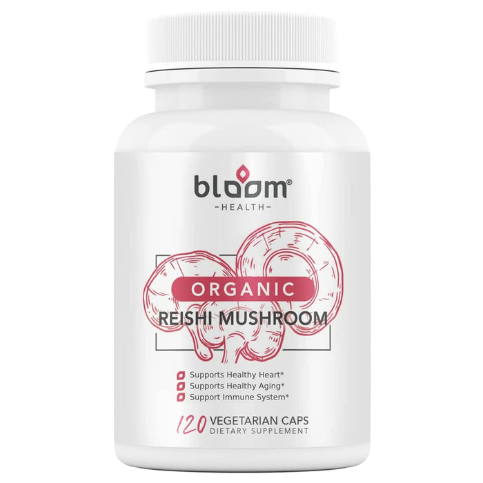 Bloom Health Reishi Mushroom Capsules – Organic Ganoderma Lucidum for Immune Support