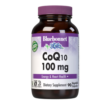 BlueBonnet CoQ-10 Vegetarian Capsules 100 mg, 90 Count | Antioxidant Support