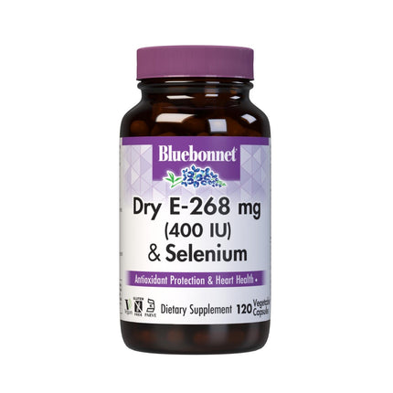 BlueBonnet Dry E-400 IU Plus Selenium Vegetarian Capsules 120 Count – White