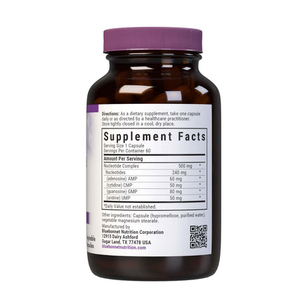 BlueBonnet Nucleotide Complex Supplement – 60 Count – White Bottle