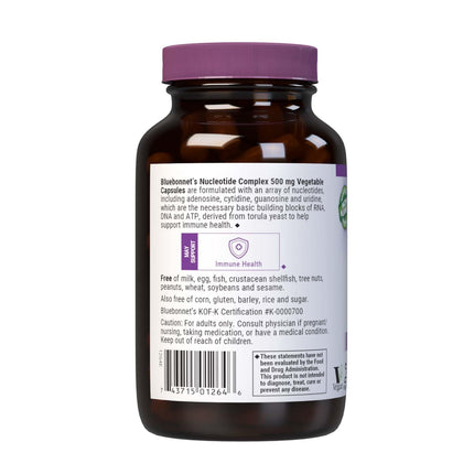 BlueBonnet Nucleotide Complex Supplement – 60 Count – White Bottle