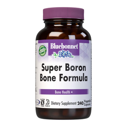 BlueBonnet Super Boron Bone Formula Vegetarian Capsules, 240 Count, White