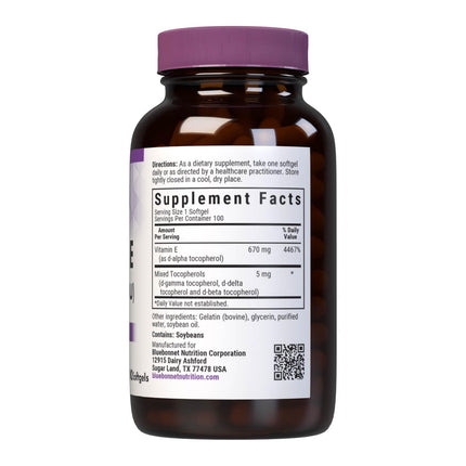 BlueBonnet Vitamin E 1000 IU Mixed Softgels - 100 Count