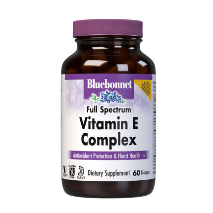 BlueBonnet Natural Full Spectrum Vitamin E Complex - 60 Licaps