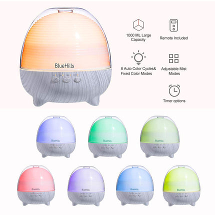 BlueHills Premium 1000ml Large Room Diffuser with Remote