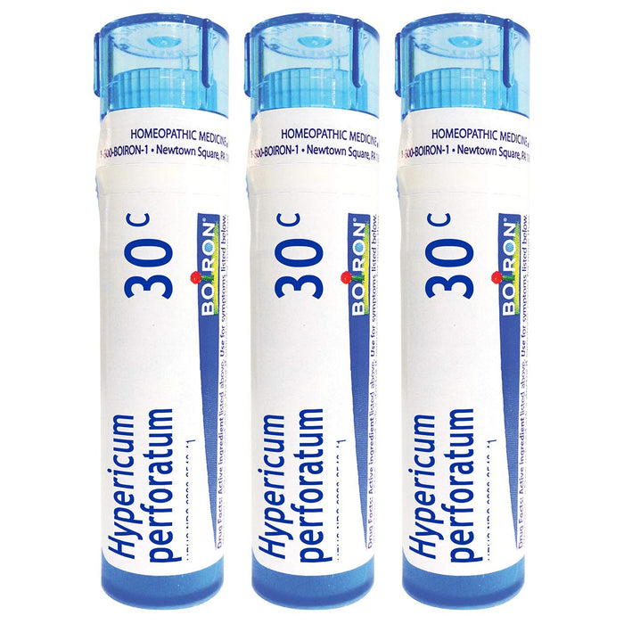 Boiron Hypericum Perforatum 30C Homeopathic Nerve Pain - Pack of 3 (240 Pellets)