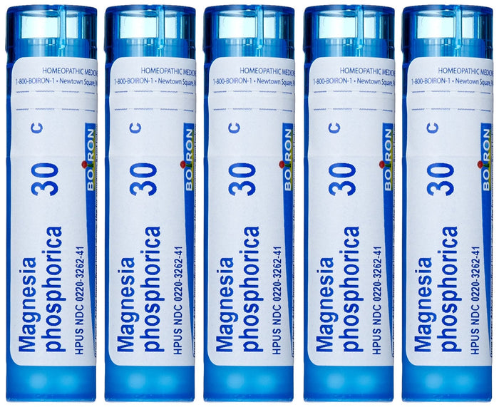Boiron Magnesia Phosphorica 30C (Pack of 5) – Homeopathic Abdominal Pain Relief