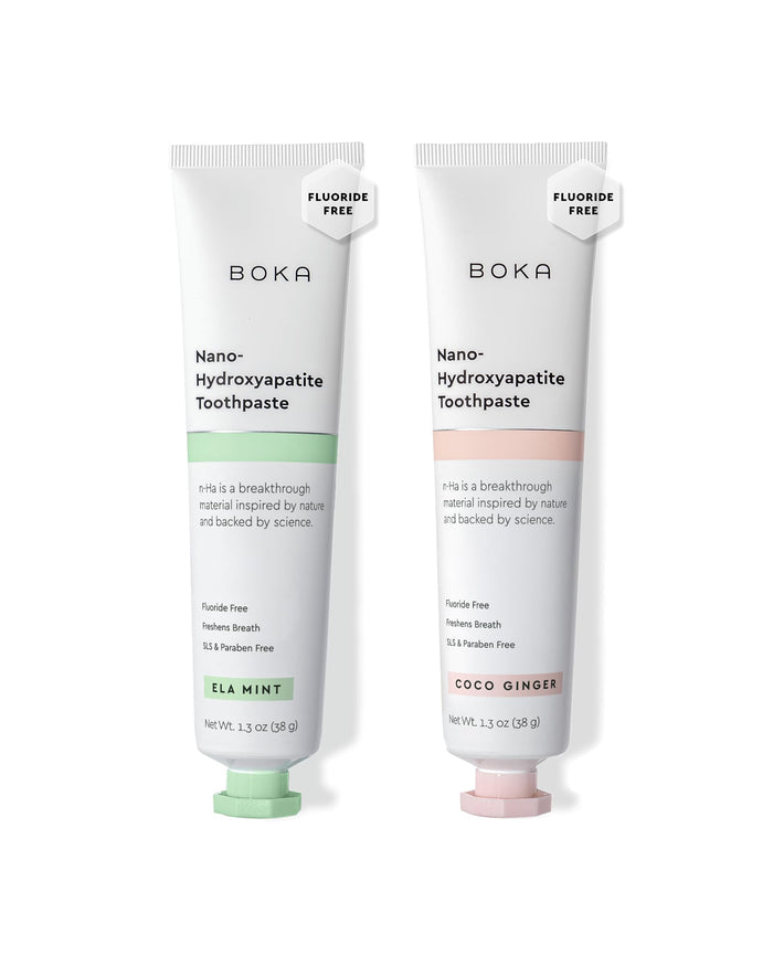 Boka Fluoride Free Toothpaste – Nano Hydroxyapatite, Sensitive Teeth, 2Pk US
