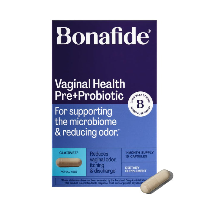 Bonafide Clairvee Vaginal Probiotic | Odor, Itching & Discharge Relief (15 Capsules)