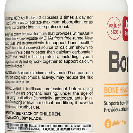 Jarrow Formulas BoneUp – Bone Health Micronutrient Formula (360 Capsules, 180 Servings) with D3, K2 MK-7 & Calcium