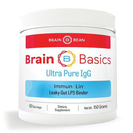 Brain Basics Ultra Pure IgG Supplement – Dairy-Free IgG-Immunolin Powder, 150g, 60 Servings