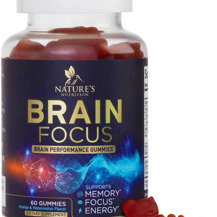 Brain Memory & Focus Gummies with Phosphatidylserine, B6 & B12