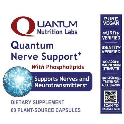 Quantum Nutrition Labs Nerve Support – Brain & Nerve Health Nootropic (60 Veggie Capsules)