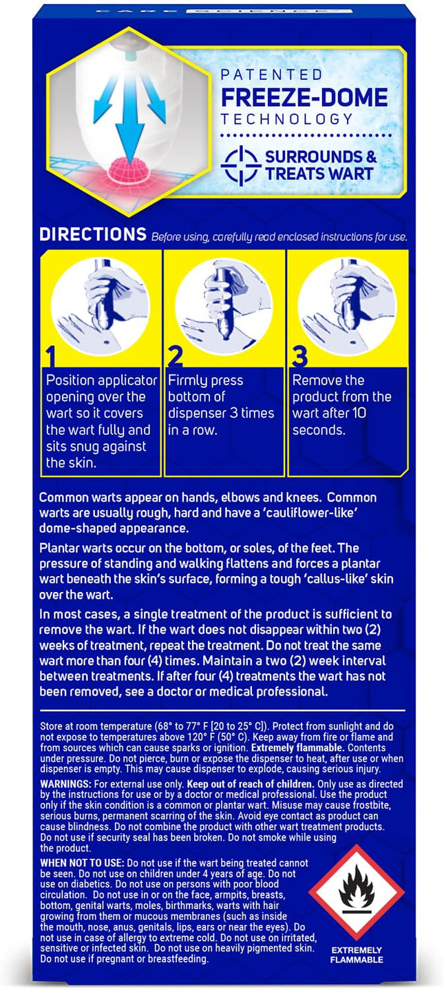 Care Science Wart Remover Freeze — 8 Applications | 1-Step Wart Removal for Common Warts (Hands, Elbows, Knees, Feet) | brand