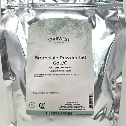 Bromelain Powder 150gdu - Ananas comosus, 1 lb | Starwest Botanicals