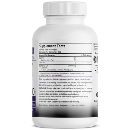 Bronson CLA 3000 Extra High Potency – 2250 mg CLA per Serving