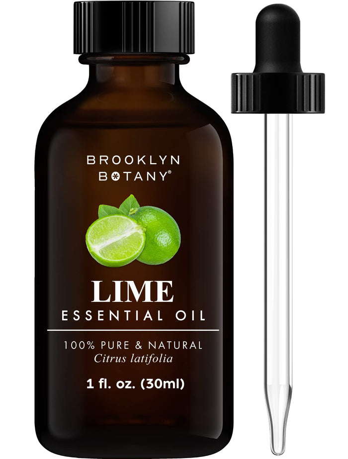 Brooklyn Botany Lime Essential Oil – 100% Pure & Natural, Premium Grade, 1 Fl Oz