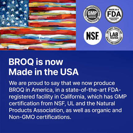 BROQ 2X Sulforaphane for Inflammation, Immunity & Detox | NRF2 Longevity & Cellular Defense – 3rd-Party Tested