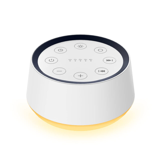 BrownNoise Sound Machine — 30 Soothing Sounds, 12 Night Light Colors, Memory, 36 Volume Levels, 5 Timers