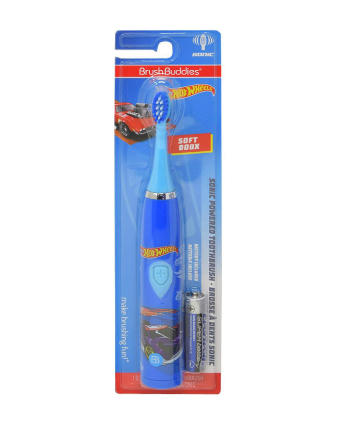 Brush Buddies Hot Wheels Sonic Powered Kids Toothbrush – Blue