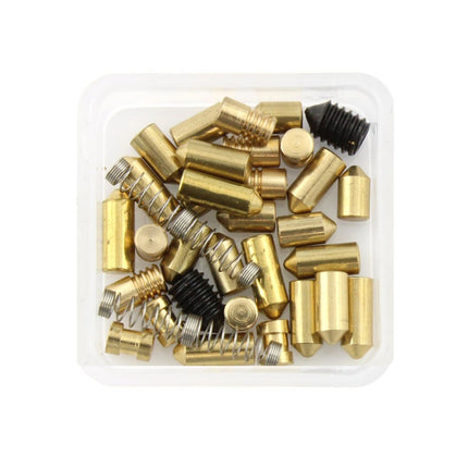 Dangerfield Aerospace Cutaway Practice Lock +Pins and Tweezers - Repinnable, Configurable Solid Metal Training Lock