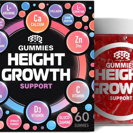 BTQ BIOTEQUE LAB BIOTEQUELAB Height Growth Gummies – Multivitamin for Teens, Kids & Adults
