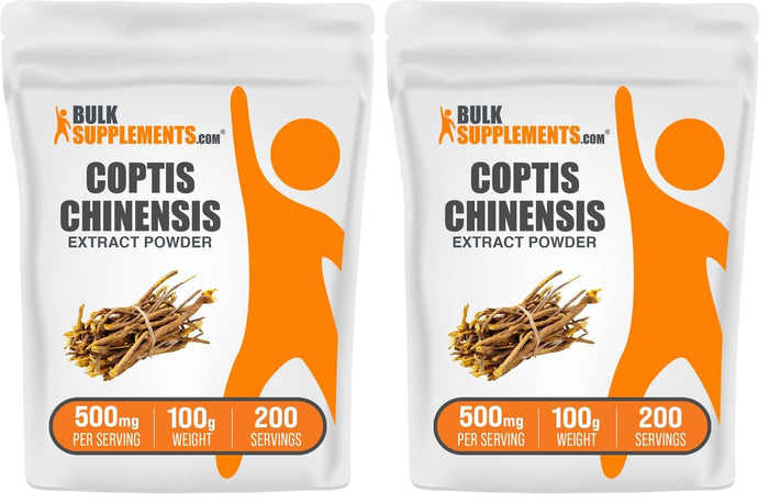 BulkSupplements Coptis Chinensis Extract Powder – Golden Thread, 500 mg per Serving, 100 g (Pack of 2)