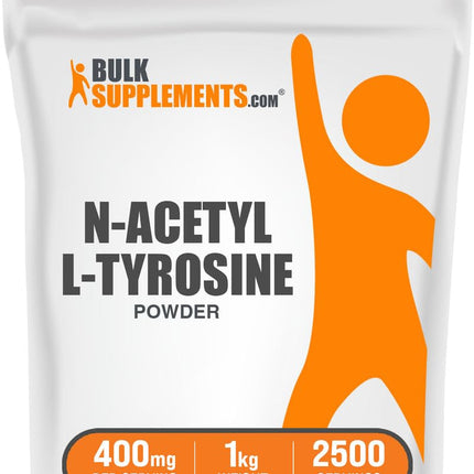 N-Acetyl L-Tyrosine Powder (NALT) – 400 mg/Serving, 1 kg, Unflavored | BulkSupplements