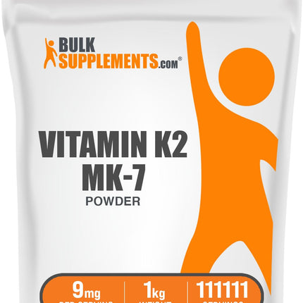 Vitamin K2 MK-7 Powder – 9 mg/Serving, 1kg | Gluten Free