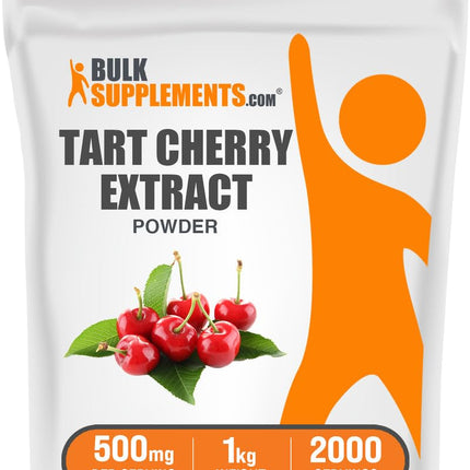 BulkSupplements Tart Cherry Extract Powder – 500 mg per Serving, 1 kg – Gluten Free