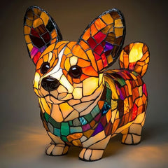 Illuminated Dog Lamp - Decorative Resin Animal Night Light | 26 Breed Designs