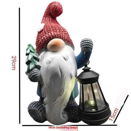 Christmas Snowman Resin Decorative Landscape Lamp
