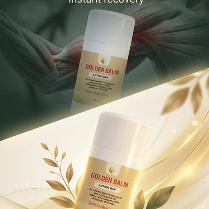 Golden Balm Pain Relief Bar-Colds and Fever, Head, Muscle and Joint Pain,