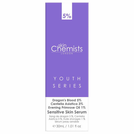 Sensitive Skin Serum Dragon's Blood 5%, Centella Asistica 3%, Evening Primrose Oil 1% 30ml