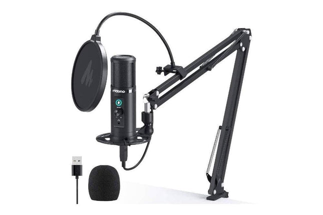 Maono USB Professional Cardioid Microphone with Boom Arm
