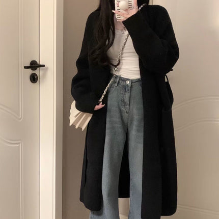 Loose Large Knitted Cardigan Women's Sweater