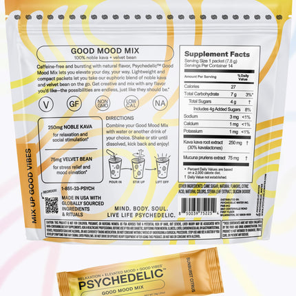 Calming Kava Drink Mix – Sunburst Citrus, 14 Sticks